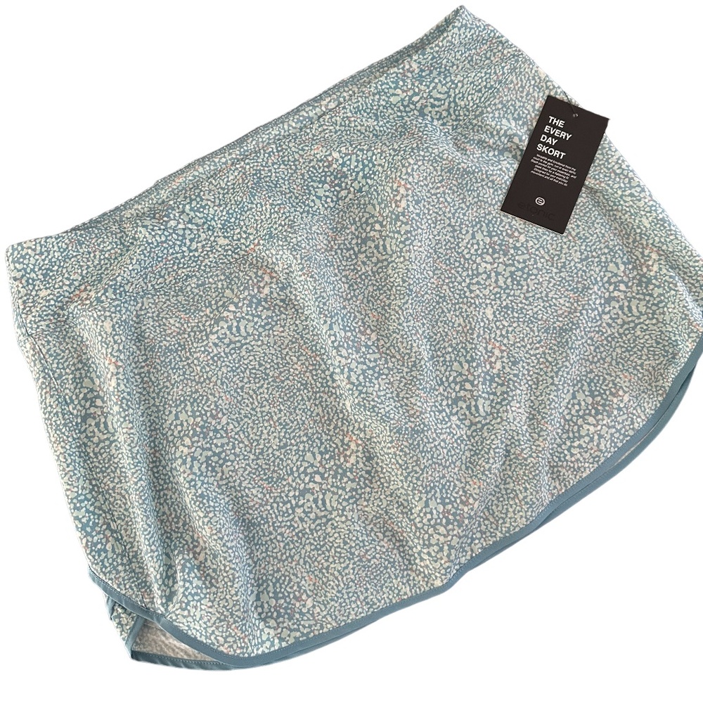 NEW Etonic Women's XL Golf Tennis Pickleball Skort Blue Speckle Print NWT